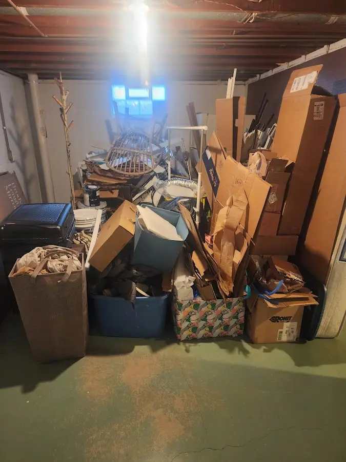 Roll-off dumpster container at job site for 6 Yard Dumpster Rental in San Antonio